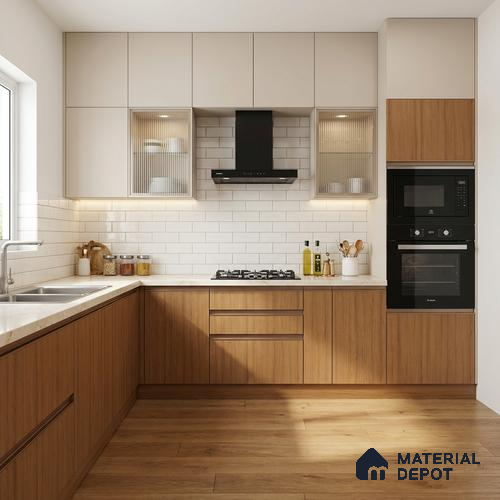 Wooden Look LM 02854 Alstonia 8 ft x 4 ft Zero Soft Oak Finish Decorative Laminate - 1 mm | Suitable for TV Unit, Wardrobe, Kitchen Cabinets