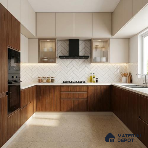 Wooden Look LM 02855 Timber 8 ft x 4 ft Zero Soft Oak Finish Decorative Laminate - 1 mm | Suitable for TV Unit, Wardrobe, Kitchen Cabinets
