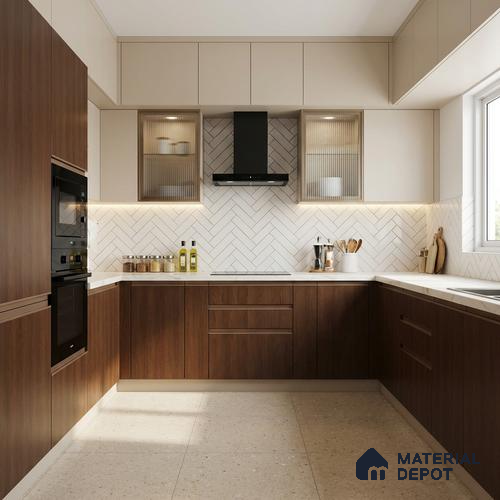 Wooden Look LM 02863 Almond 8 ft x 4 ft Hydra Bark Finish Decorative Laminate - 1 mm | Suitable for TV Unit, Wardrobe, Kitchen Cabinets