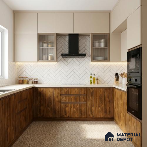 Wooden Look LM 02873 Boston Russet 8 ft x 4 ft Zero Soft Matt Finish Decorative Laminate - 1 mm | Suitable for TV Unit, Wardrobe, Kitchen Cabinets