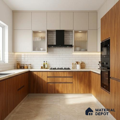 Wooden Look LM 02876 Balsa Yellow 8 ft x 4 ft Zero Soft Wooden Finish Decorative Laminate - 1 mm | Suitable for TV Unit, Wardrobe, Kitchen Cabinets