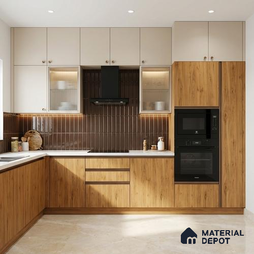Wooden Look LM 02892 Swiss Woos Light 8 ft x 4 ft Zero Soft Matt Finish Decorative Laminate - 1 mm | Suitable for TV Unit, Wardrobe, Kitchen Cabinets