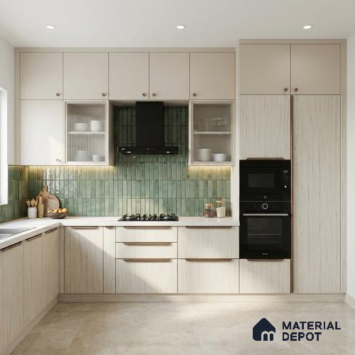 Wooden Look LM 02893 Ice Burg 8 ft x 4 ft Hydra Bark Finish Decorative Laminate - 1 mm | Suitable for TV Unit, Wardrobe, Kitchen Cabinets