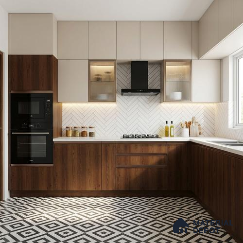 Wooden Look LM 02894 Wood Crush 8 ft x 4 ft Hydra Bark Finish Decorative Laminate - 1 mm | Suitable for TV Unit, Wardrobe, Kitchen Cabinets