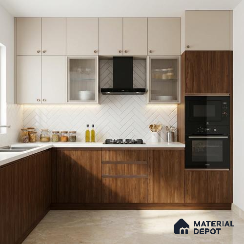 Wooden Look LM 02898 Amber Wooden 8 ft x 4 ft Hydra Bark Finish Decorative Laminate - 1 mm | Suitable for TV Unit, Wardrobe, Kitchen Cabinets