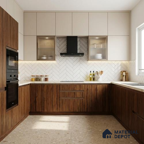 Wooden Look LM 02905 Granada Elm 8 ft x 4 ft Hydra Bark Finish Decorative Laminate - 1 mm | Suitable for TV Unit, Wardrobe, Kitchen Cabinets