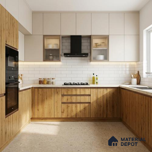 Wooden Look LM 02909 Penut Pine 8 ft x 4 ft Rustic Finish Decorative Laminate - 1 mm | Suitable for TV Unit, Wardrobe, Kitchen Cabinets