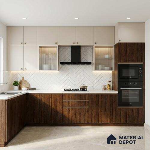 Wooden Look LM 02917 Granada Elm 8 ft x 4 ft Vega Finish Decorative Laminate - 1 mm | Suitable for TV Unit, Wardrobe, Kitchen Cabinets