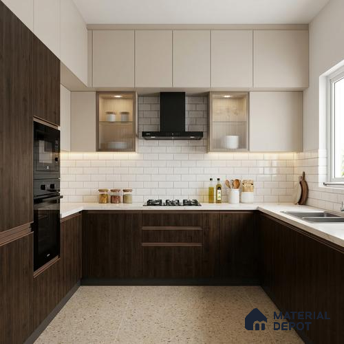 Wooden Look LM 02932 Jute Maple 8 ft x 4 ft Rough Veneer Finish Decorative Laminate - 1 mm | Suitable for TV Unit, Wardrobe, Kitchen Cabinets