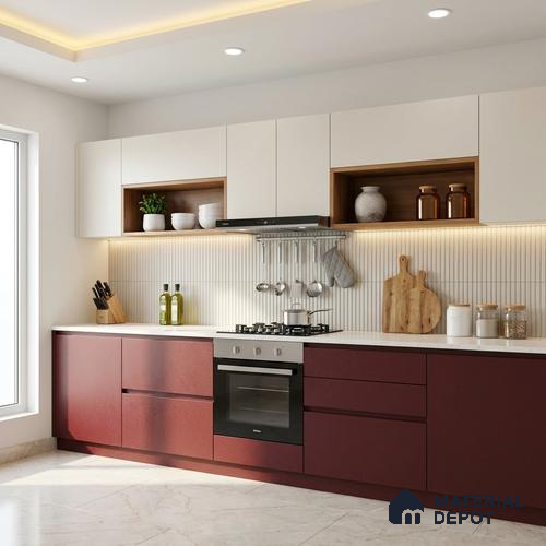 Textured Solid Look LM 02939 Metallic Choco 8 ft x 4 ft Textura Finish Decorative Laminate - 1 mm | Suitable for TV Unit, Wardrobe, Kitchen Cabinets