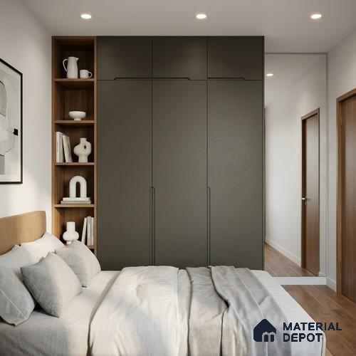 Textured Solid Look LM 02940 Metallic Brown 8 ft x 4 ft Textura Finish Decorative Laminate - 1 mm | Suitable for TV Unit, Wardrobe, Kitchen Cabinets
