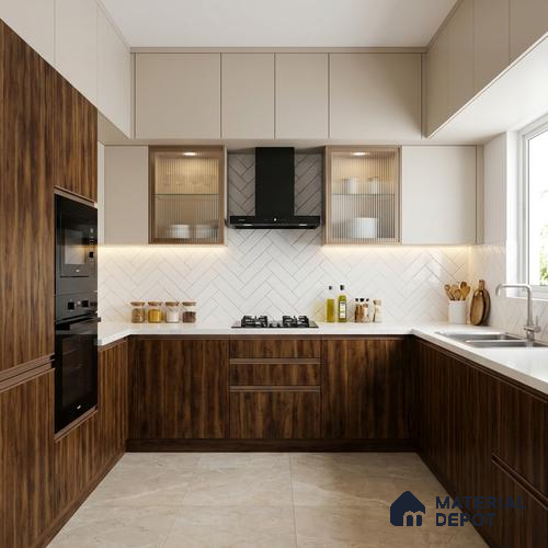 Wooden Look LM 02977 Kenya Wooden 8 ft x 4 ft Extra Matt Finish Decorative Laminate - 1 mm | Suitable for TV Unit, Wardrobe, Kitchen Cabinets