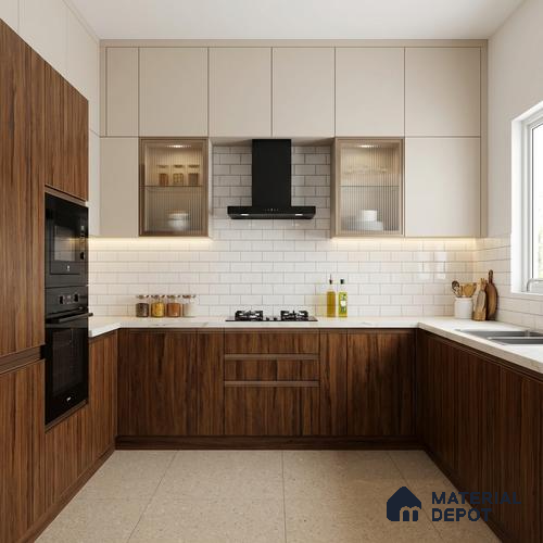 Wooden Look LM 02994 Granada Elm 8 ft x 4 ft Suede Finish Decorative Laminate - 1 mm | Suitable for TV Unit, Wardrobe, Kitchen Cabinets