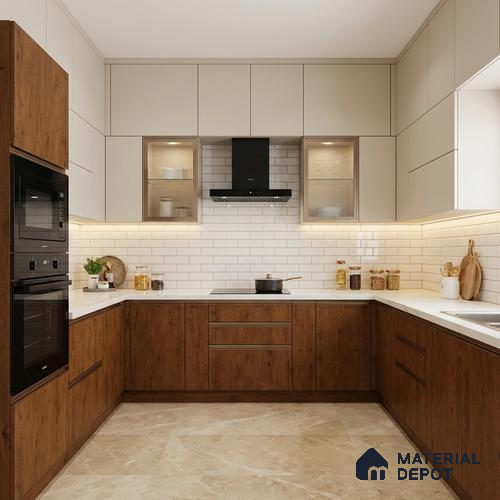 Wooden Look LM 02995 Natural Red Fern 8 ft x 4 ft Suede Finish Decorative Laminate - 1 mm | Suitable for TV Unit, Wardrobe, Kitchen Cabinets