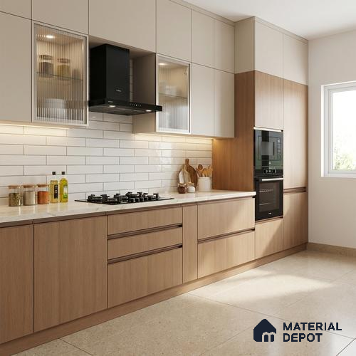 Wooden Look LM 03831 Mirage Embrace 8 ft x 4 ft Texture Finish Decorative Laminate - 1 mm | Suitable for TV Unit, Wardrobe, Kitchen Cabinets