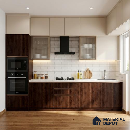 Wooden Look LM 03837 Corsica Cedar 8 ft x 4 ft Texture Finish Decorative Laminate - 1 mm | Suitable for TV Unit, Wardrobe, Kitchen Cabinets