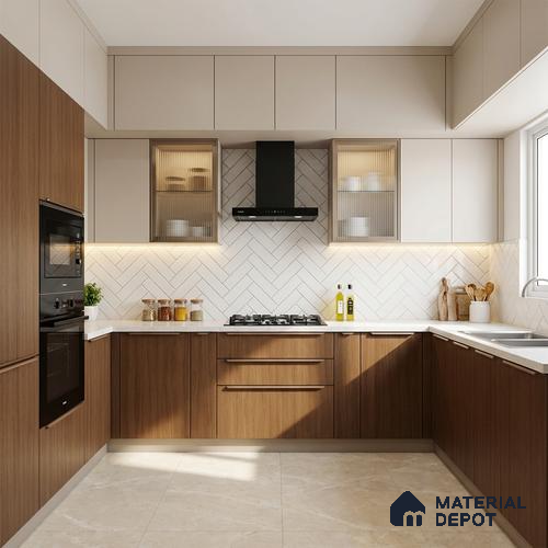 Wooden Look LM 03850 Sessaila Oak 8 ft x 4 ft Texture Finish Decorative Laminate - 1 mm | Suitable for TV Unit, Wardrobe, Kitchen Cabinets