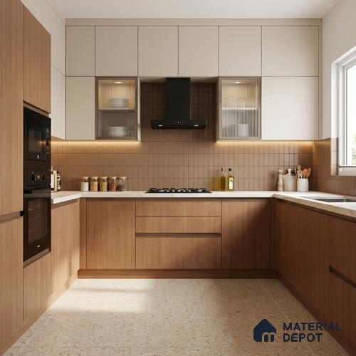 Wooden Look LM 03852 Varanger Oak 8 ft x 4 ft Texture Finish Decorative Laminate - 1 mm | Suitable for TV Unit, Wardrobe, Kitchen Cabinets