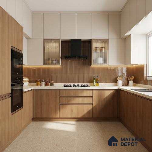 Wooden Look LM 03861 Sap Veneer 8 ft x 4 ft Texture Finish Decorative Laminate - 1 mm | Suitable for TV Unit, Wardrobe, Kitchen Cabinets
