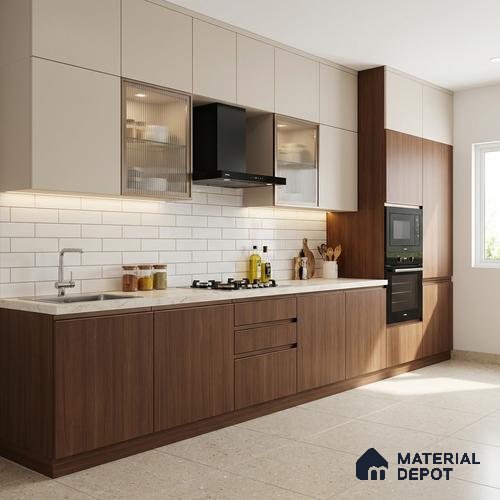 Wooden Look LM 03862 Sap Veneer 8 ft x 4 ft Texture Finish Decorative Laminate - 1 mm | Suitable for TV Unit, Wardrobe, Kitchen Cabinets
