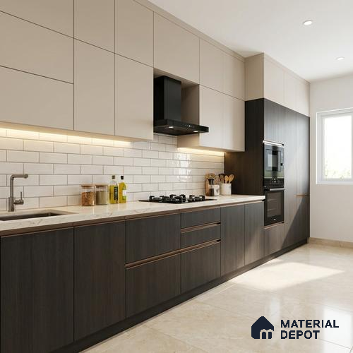 Wooden Look LM 03898 Sepia Dark 8 ft x 4 ft Texture Finish Decorative Laminate - 1 mm | Suitable for TV Unit, Wardrobe, Kitchen Cabinets