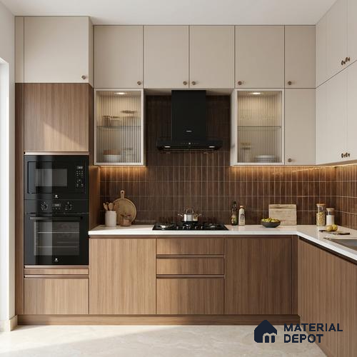 Wooden Look LM 03902 Canyon Brown 8 ft x 4 ft Texture Finish Decorative Laminate - 1 mm | Suitable for TV Unit, Wardrobe, Kitchen Cabinets