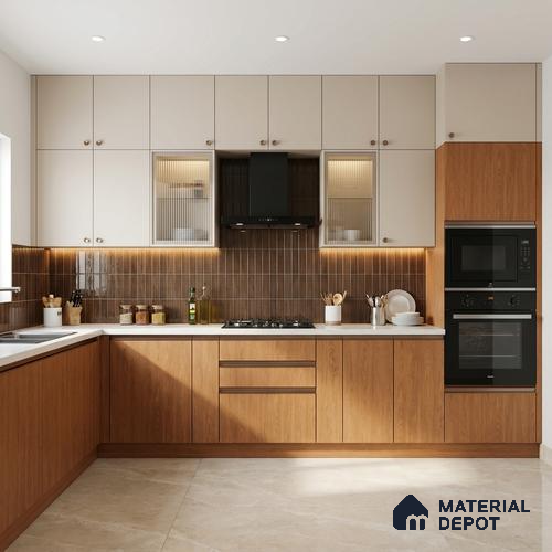 Wooden Look LM 03905 Masai Teak 8 ft x 4 ft Texture Finish Decorative Laminate - 1 mm | Suitable for TV Unit, Wardrobe, Kitchen Cabinets
