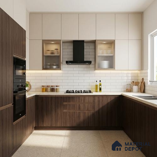 Wooden Look LM 03909 Loreal 8 ft x 4 ft Texture Finish Decorative Laminate - 1 mm | Suitable for TV Unit, Wardrobe, Kitchen Cabinets