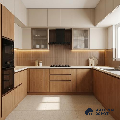 Wooden Look LM 03910 Classy Teak 8 ft x 4 ft Texture Finish Decorative Laminate - 1 mm | Suitable for TV Unit, Wardrobe, Kitchen Cabinets