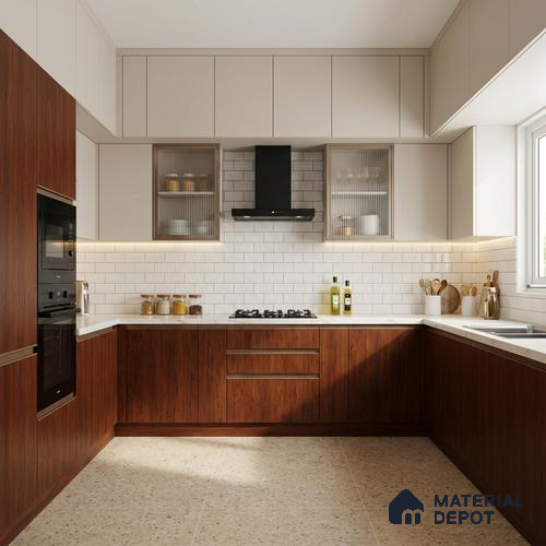 Wooden Look LM 03924 Inca Maple 8 ft x 4 ft Texture Finish Decorative Laminate - 1 mm | Suitable for TV Unit, Wardrobe, Kitchen Cabinets
