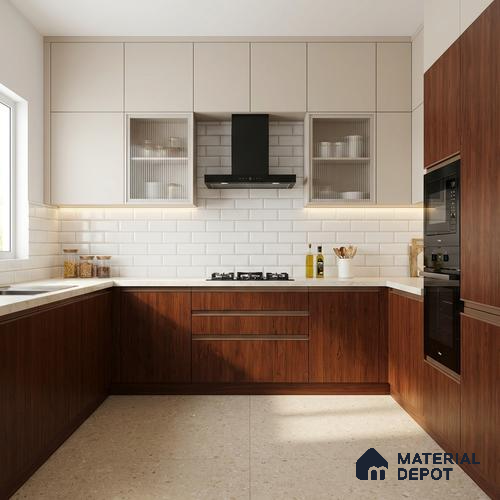 Wooden Look LM 03926 Inca Maple 8 ft x 4 ft Texture Finish Decorative Laminate - 1 mm | Suitable for TV Unit, Wardrobe, Kitchen Cabinets