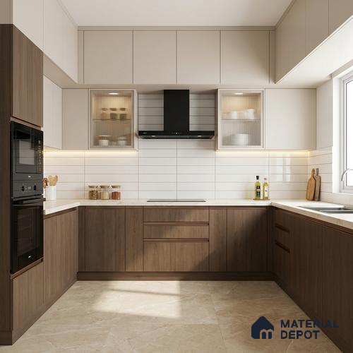 Wooden Look LM 03932 Dalton 8 ft x 4 ft Texture Finish Decorative Laminate - 1 mm | Suitable for TV Unit, Wardrobe, Kitchen Cabinets