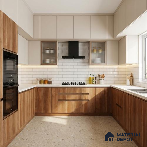 Wooden Look LM 03937 Canyon Monument Oak 8 ft x 4 ft Texture Finish Decorative Laminate - 1 mm | Suitable for TV Unit, Wardrobe, Kitchen Cabinets
