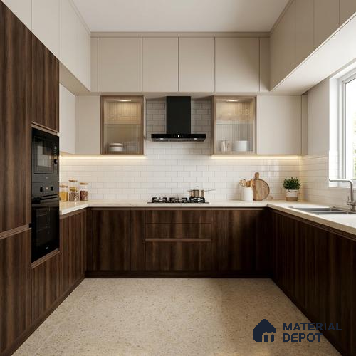 Wooden Look LM 03938 Canyon Monument Oak 8 ft x 4 ft Texture Finish Decorative Laminate - 1 mm | Suitable for TV Unit, Wardrobe, Kitchen Cabinets