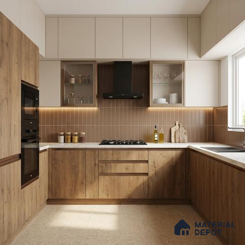Wooden Look LM 03941 Bunratty Oak 8 ft x 4 ft Texture Finish Decorative Laminate - 1 mm | Suitable for TV Unit, Wardrobe, Kitchen Cabinets