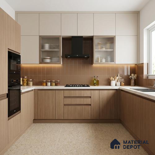 Wooden Look LM 03955 Varanger Oak 8 ft x 4 ft Suede Finish Decorative Laminate - 1 mm | Suitable for TV Unit, Wardrobe, Kitchen Cabinets