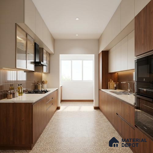 Wooden Look LM 03967 Verona Wood 8 ft x 4 ft Suede Finish Decorative Laminate - 1 mm | Suitable for TV Unit, Wardrobe, Kitchen Cabinets