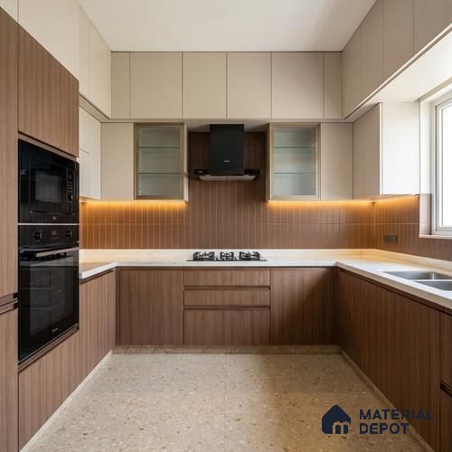 Wooden Look LM 03970 Canyon Brown 8 ft x 4 ft Suede Finish Decorative Laminate - 1 mm | Suitable for TV Unit, Wardrobe, Kitchen Cabinets