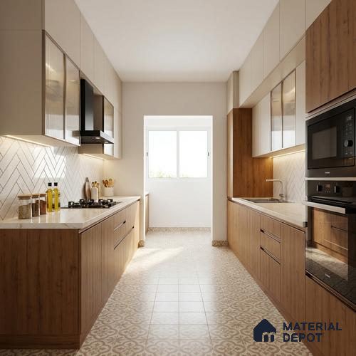 Wooden Look LM 03972 Splen Sunrise 8 ft x 4 ft Suede Finish Decorative Laminate - 1 mm | Suitable for TV Unit, Wardrobe, Kitchen Cabinets