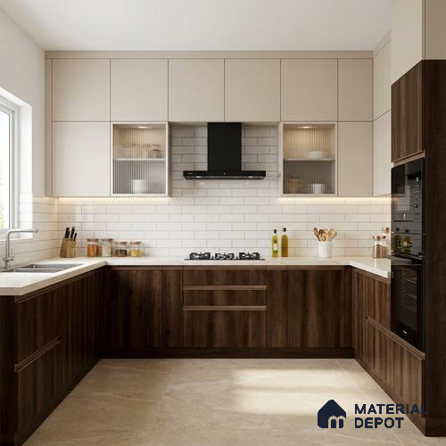 Wooden Look LM 03976 Canyon Monument Oak 8 ft x 4 ft Suede Finish Decorative Laminate - 1 mm | Suitable for TV Unit, Wardrobe, Kitchen Cabinets