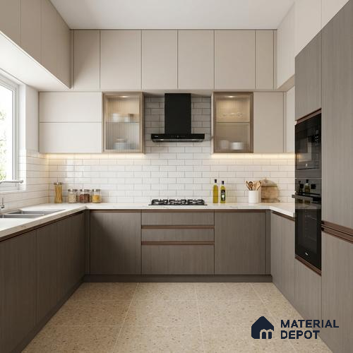 Wooden Look LM 03979 Classic Ash 8 ft x 4 ft Suede Finish Decorative Laminate - 1 mm | Suitable for TV Unit, Wardrobe, Kitchen Cabinets