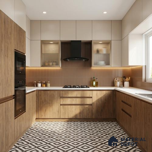 Wooden Look LM 03980 Bunratty Oak 8 ft x 4 ft Suede Finish Decorative Laminate - 1 mm | Suitable for TV Unit, Wardrobe, Kitchen Cabinets
