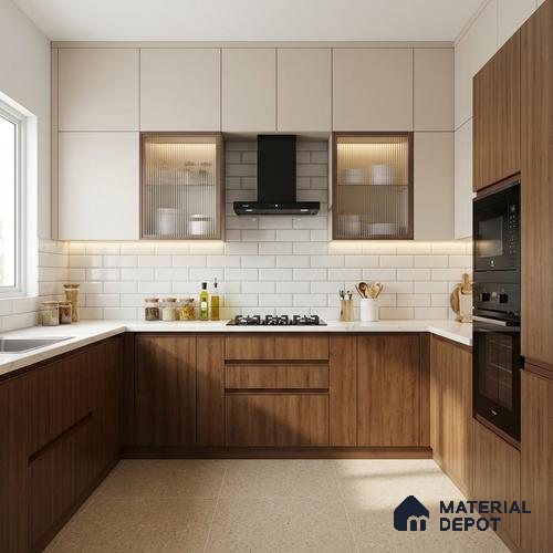 Wooden Look LM 03981 Malaysian Wood 8 ft x 4 ft Suede Finish Decorative Laminate - 1 mm | Suitable for TV Unit, Wardrobe, Kitchen Cabinets