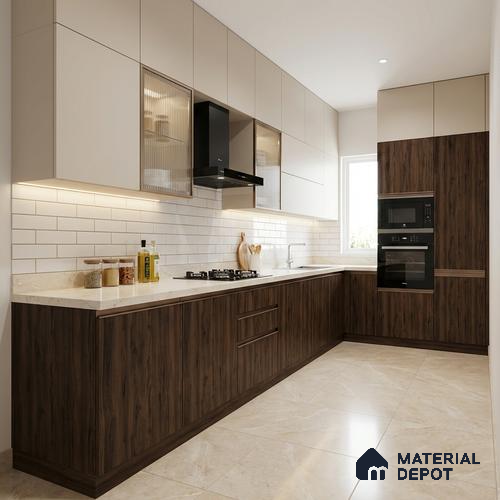 Wooden Look LM 03983 Payne Birch 8 ft x 4 ft Suede Finish Decorative Laminate - 1 mm | Suitable for TV Unit, Wardrobe, Kitchen Cabinets