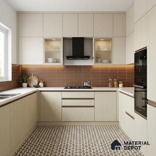 Wooden Look LM 05325 Desert Fossil 8 ft x 4 ft Texture Finish Decorative Laminate - 1 mm | Suitable for TV Unit, Wardrobe, Kitchen Cabinets