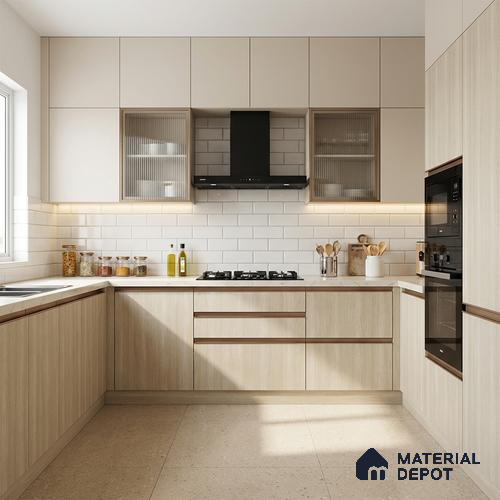 Wooden Look LM 05330 Urban Wood 8 ft x 4 ft Texture Finish Decorative Laminate - 1 mm | Suitable for TV Unit, Wardrobe, Kitchen Cabinets