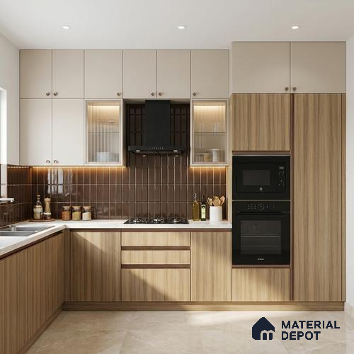 Wooden Look LM 05336 Naturale Ash Wood 8 ft x 4 ft Texture Finish Decorative Laminate - 1 mm | Suitable for TV Unit, Wardrobe, Kitchen Cabinets