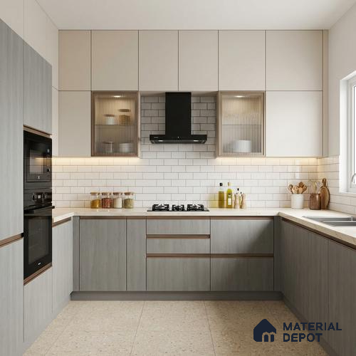 Wooden Look LM 05354 Mokki Noir 8 ft x 4 ft Texture Finish Decorative Laminate - 1 mm | Suitable for TV Unit, Wardrobe, Kitchen Cabinets