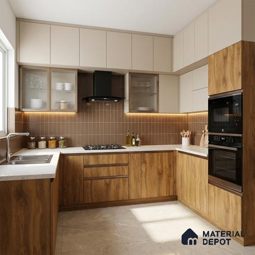 Wooden Look LM 07178 8 ft x 4 ft Texture Finish Decorative Laminate - 1 mm | Suitable for TV Unit, Wardrobe, Kitchen Cabinets