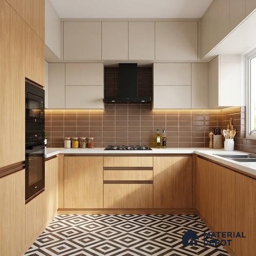 Wooden Look LM 10872 Catalonia Ruster 8 ft x 4 ft Texture Finish Decorative Laminate - 1 mm | Suitable for TV Unit, Wardrobe, Kitchen Cabinets